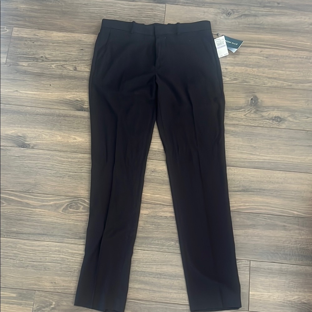 Perry Ellis Men's Black Dress Pants 32x34 very slim fit